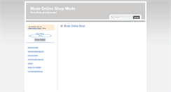 Desktop Screenshot of mode.preise-365.de